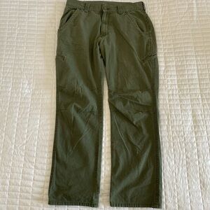 Green military styled cargo like pants size 30”W